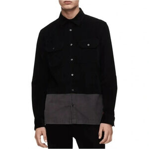 Calvin Klein Colorblocked Corduroy Button  Up Shirt Sz L